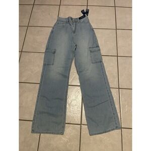 NWT Hollister Highest-Rise‎ Vintage Baggy Light blue Jeans Size 1